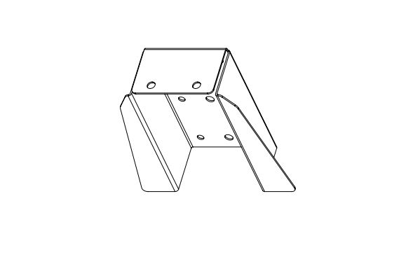 [QM-SW] QSC Side wall bracket for all SR Series surrounds (EXCEPT SR-5152)-QM-SW